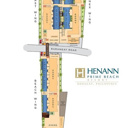 Henann Prime Beach Resort Balabag  Dış mekan fotoğraf Site Plan